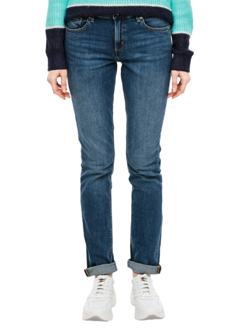 Mid-Waist, Slim Leg Jeans