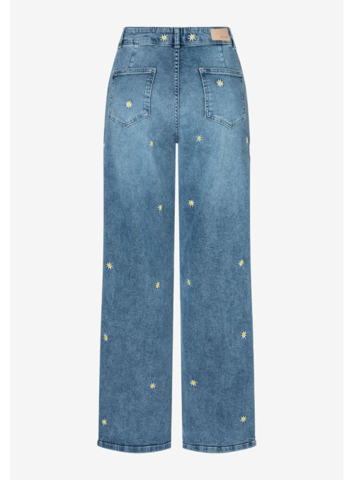 Embroidered  Blue Jeans