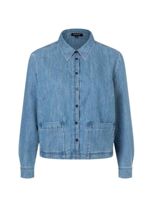 Cropped Denim Blouse