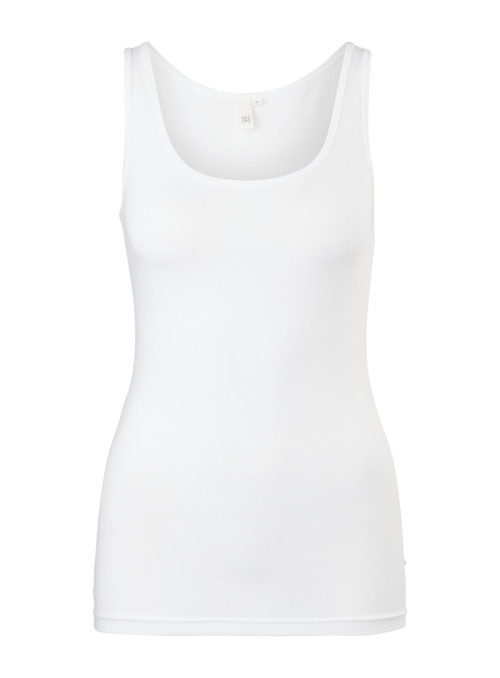 Tank top with deep round neck