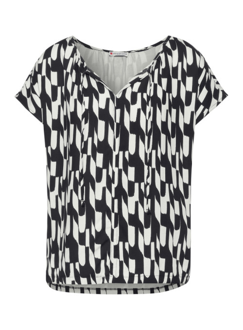 printed mat-mix shirt w.loops