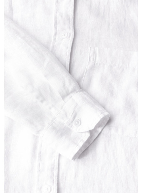 LINEN_ Solid Shirt Blouse